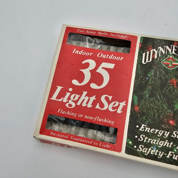 Vintage Wynne 35 Light Set flashing Or Non Flashing. Indoor or Outdoor - Picture 2 of 7